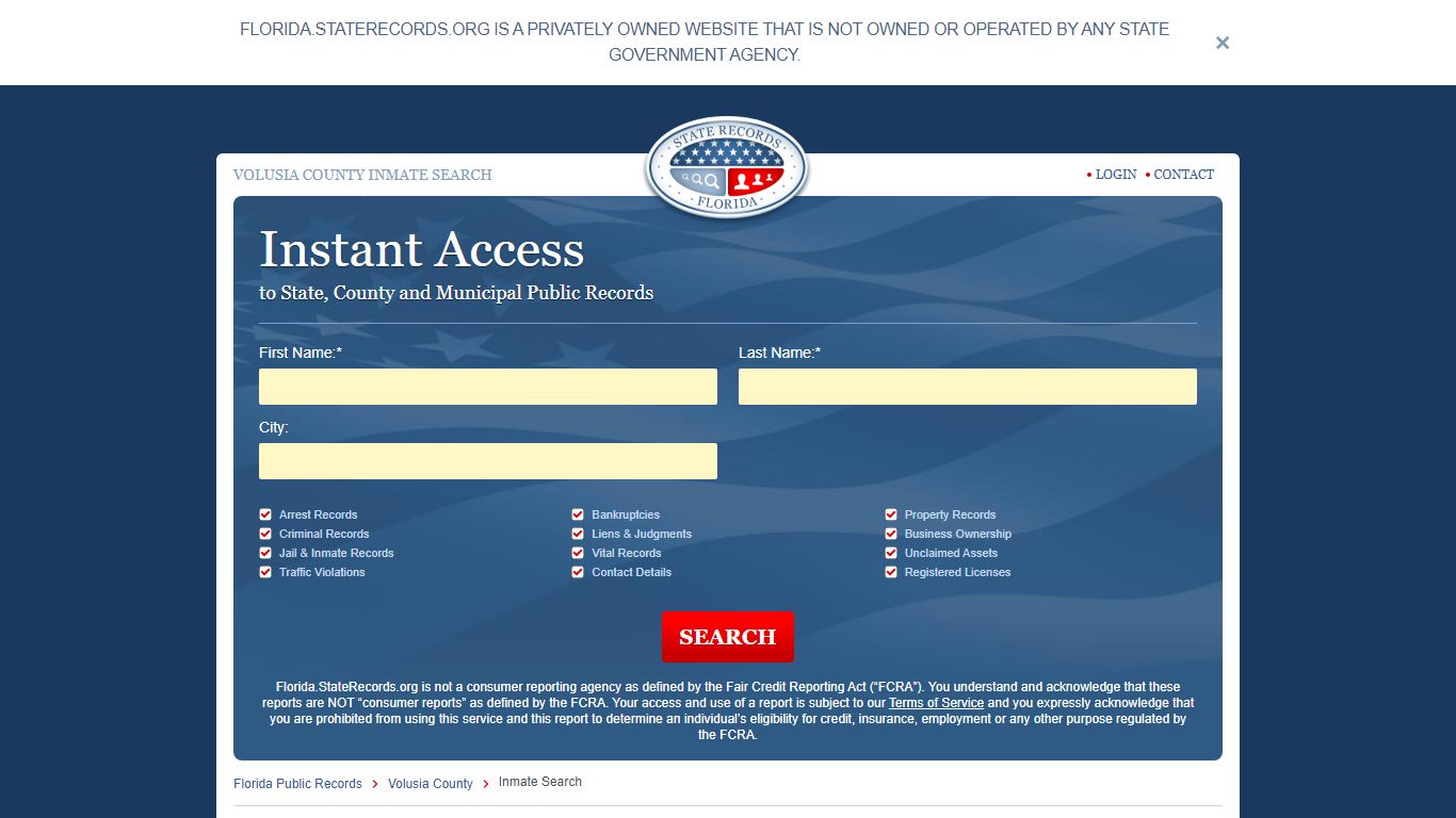Volusia County Inmate Search - Florida State Records